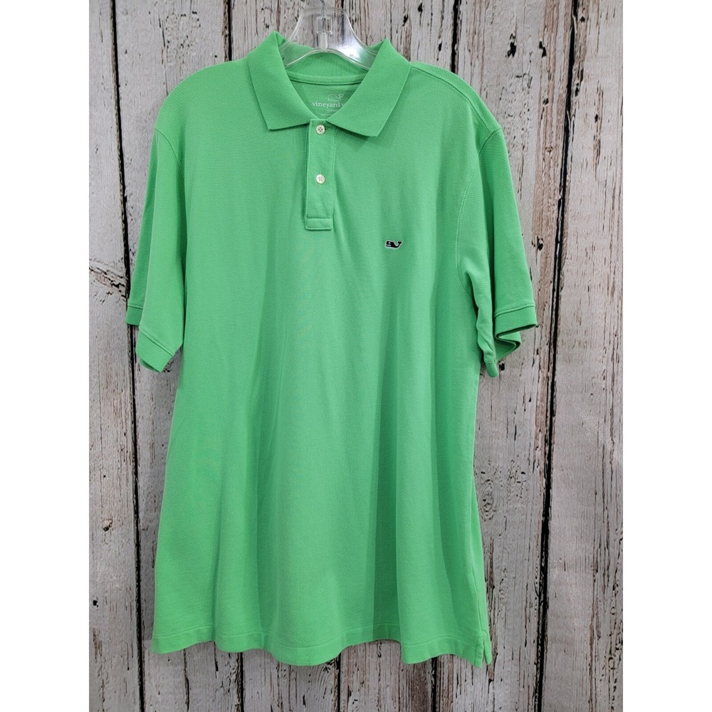 Vineyard Vines Men's M Classic Fit 100% Pique Cotton Short Sleeve Polo Shirt EUC